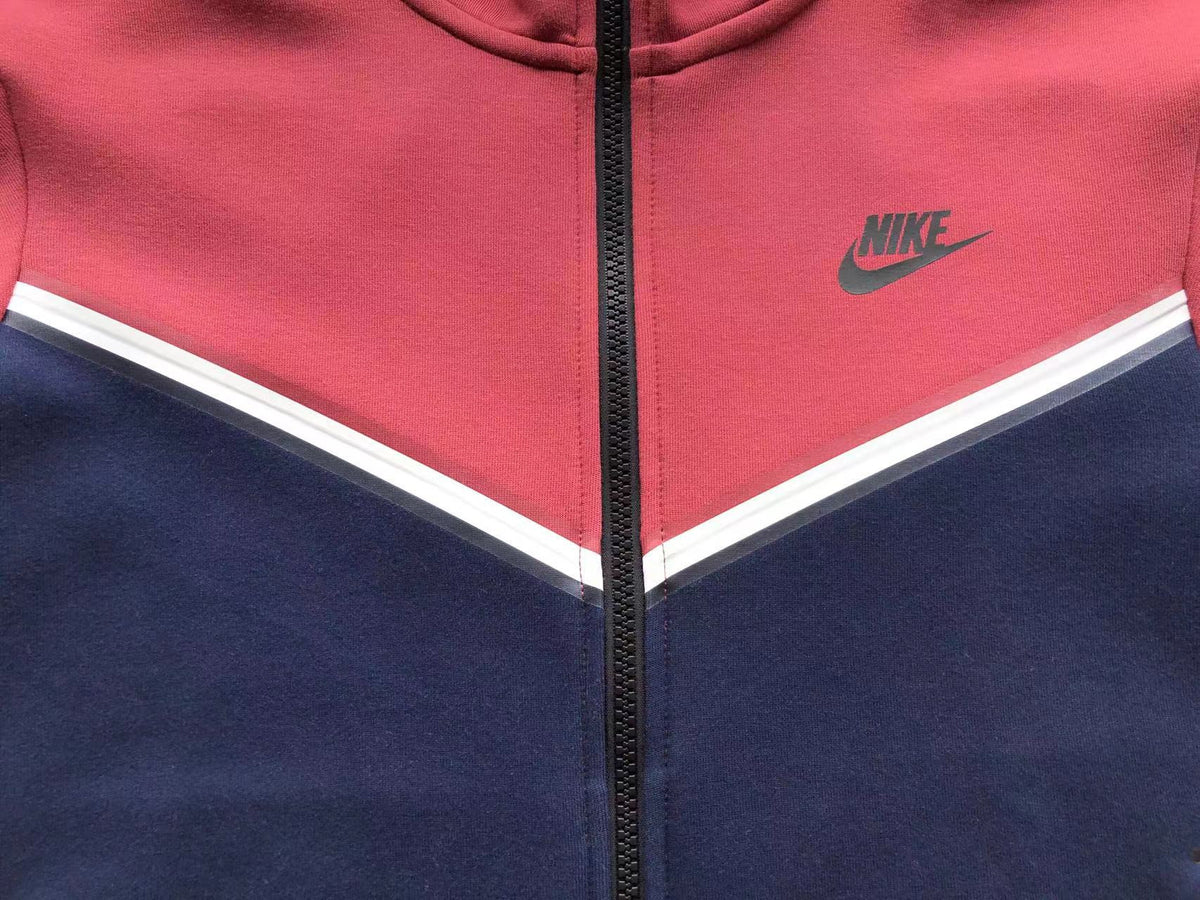 NK TECH FLEECE – BORDEAUX/DARK BLUE (completa)
