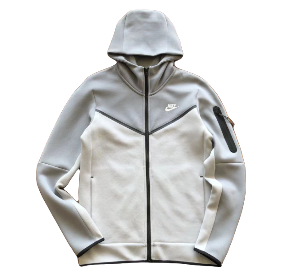NK TECH FLEECE – GREY/WHITE (completa)