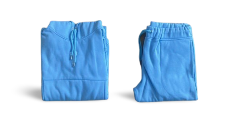 BLUE PATCH HOODED TRACKSUIT