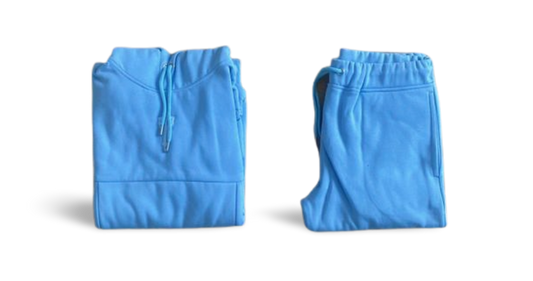 BLUE PATCH HOODED TRACKSUIT