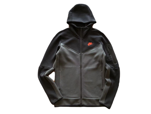 NK TECH FLEECE – BLACK/DARK GREY (completa)